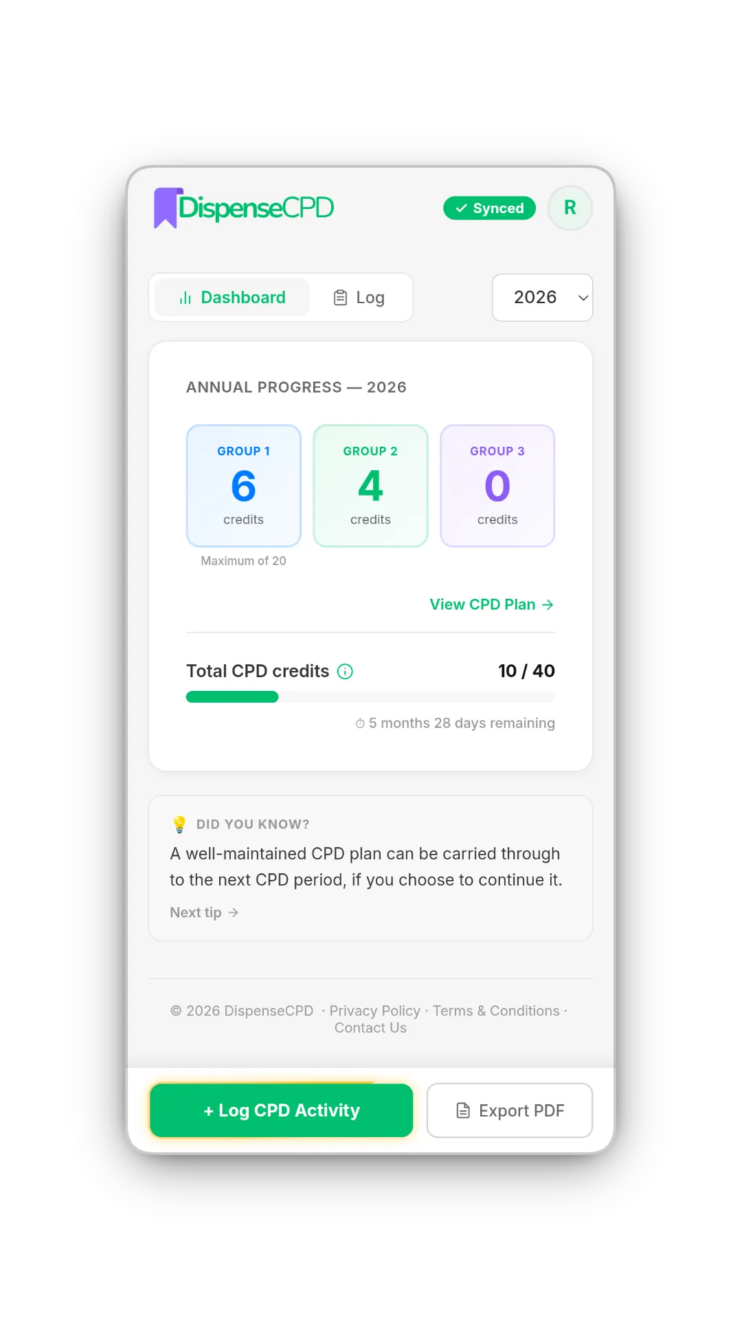 DispenseCPD plan